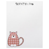 Floral Calico Kitty Pink Letterhead