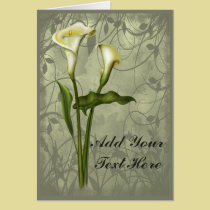Floral Calla Elegance cards