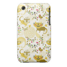 Floral cats iPhone 3 covers