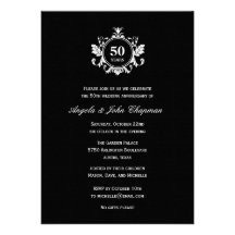 Floral Charm Anniversary or Birthday Invitation