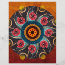 Floral Colour Abstract Vector Art Flyer