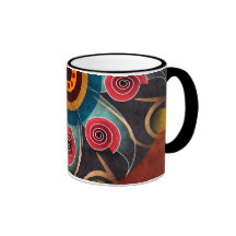 Floral Colour Abstract Vector Coffee Mug