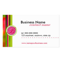 Floral Contemporary Design Business Card