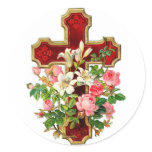 Floral Cross Stickers