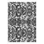 Floral Damask; Wedding Invitation