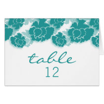 Floral Decadence Table Card cards