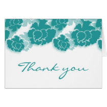 Floral Decadence Thank You Card cards