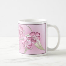 Floral deco mug