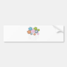 Floral Decor Bumper Stickers