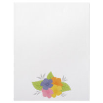 Floral Decor Letterhead