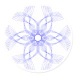Floral Design - customizable Round Sticker