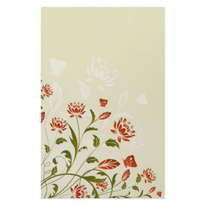 Floral Design Stationery by Kjpargeter