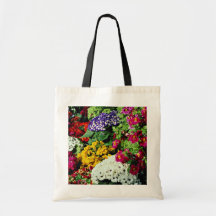 Floral display in Niagara Parks greenhouse, Niagar Canvas Bags