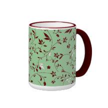 Floral en bon état de chocolat tasses à café