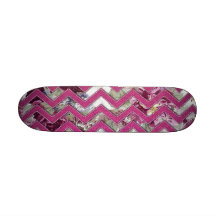 Floral Fabric Zig Zag Skateboard Decks