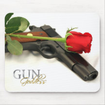 Floral Firepower - 1911 Mousepads