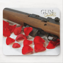 Floral Firepower - M1 Mouse Pads