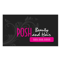 Floral Flourish and Hot Pink Tab business cards