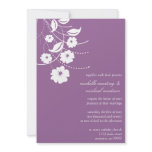Floral Flourish Wedding Invitation (Eggplant)