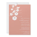 Floral Flourish Wedding Invitation (Peach)
