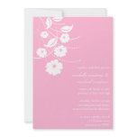 Floral Flourish Wedding Invitation (Pink)