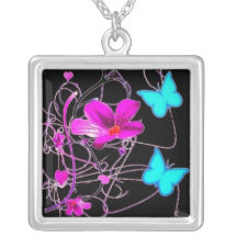 Floral Fly Necklaces
