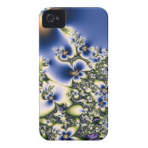Floral Fractal Case-Mate iPhone 4 Cases