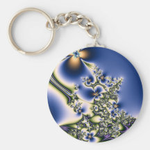 Floral Fractal Keychain