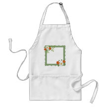 FLORAL FRAME - customizable Apron