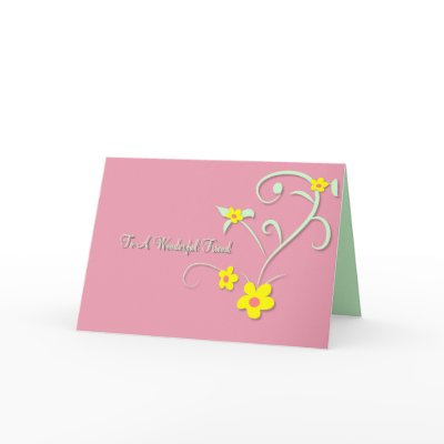Floral Friendship Card by MissMissyLue