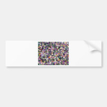 floral garden bumper sticker