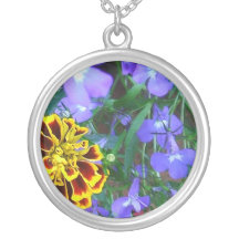 Floral Garden Silver Necklace
