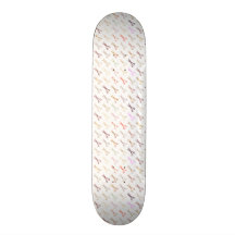 Floral girly scissors colorful hair stylist flower skate board