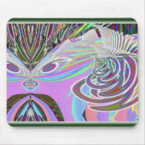 Floral God on another planet mousepad