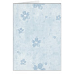 Floral Greeting Card - Blue - Customizable