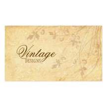 Floral Grunge Business Card