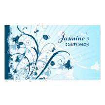 Floral Grunge Business Card