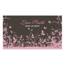 Floral Grunge Business Card