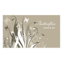 Floral Grunge Business Card