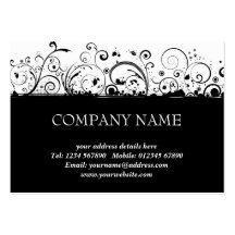 Floral Grunge Business Card