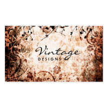 Floral Grunge Business Card