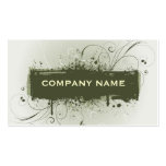Floral Grunge Business Card