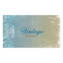 Floral Grunge Business Card