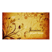 Floral Grunge Business Card