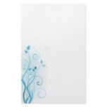 Floral Grunge Design Stationery
