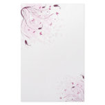 Floral Grunge Design Stationery
