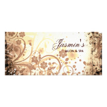Floral Grunge Rack Card