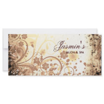 Floral Grunge Rack Card