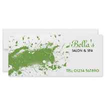 Floral Grunge Rack Card