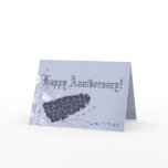 Floral- Happy Anniversary Card: Lilac Splendour